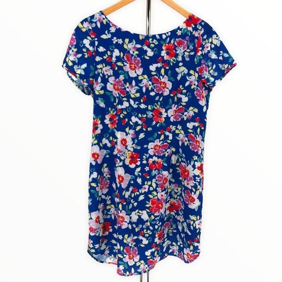 Yumi Kim Love Potion Mini Dress in Blue Floral Zippered Back size Medium - Picture 2 of 11